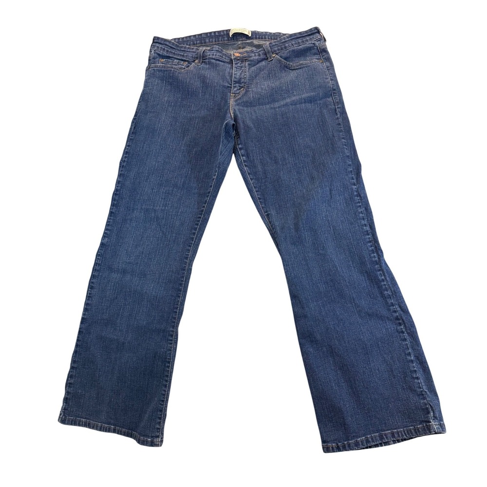 Levi's 512 Perfectly Shaping Boot Cut Jeans Womens 20W Blue Excellent Mid Rise